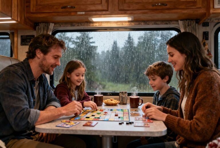 Camping pluvieux en VR : 15 activités pour transformer l'humeur — campingcaravaning.ca