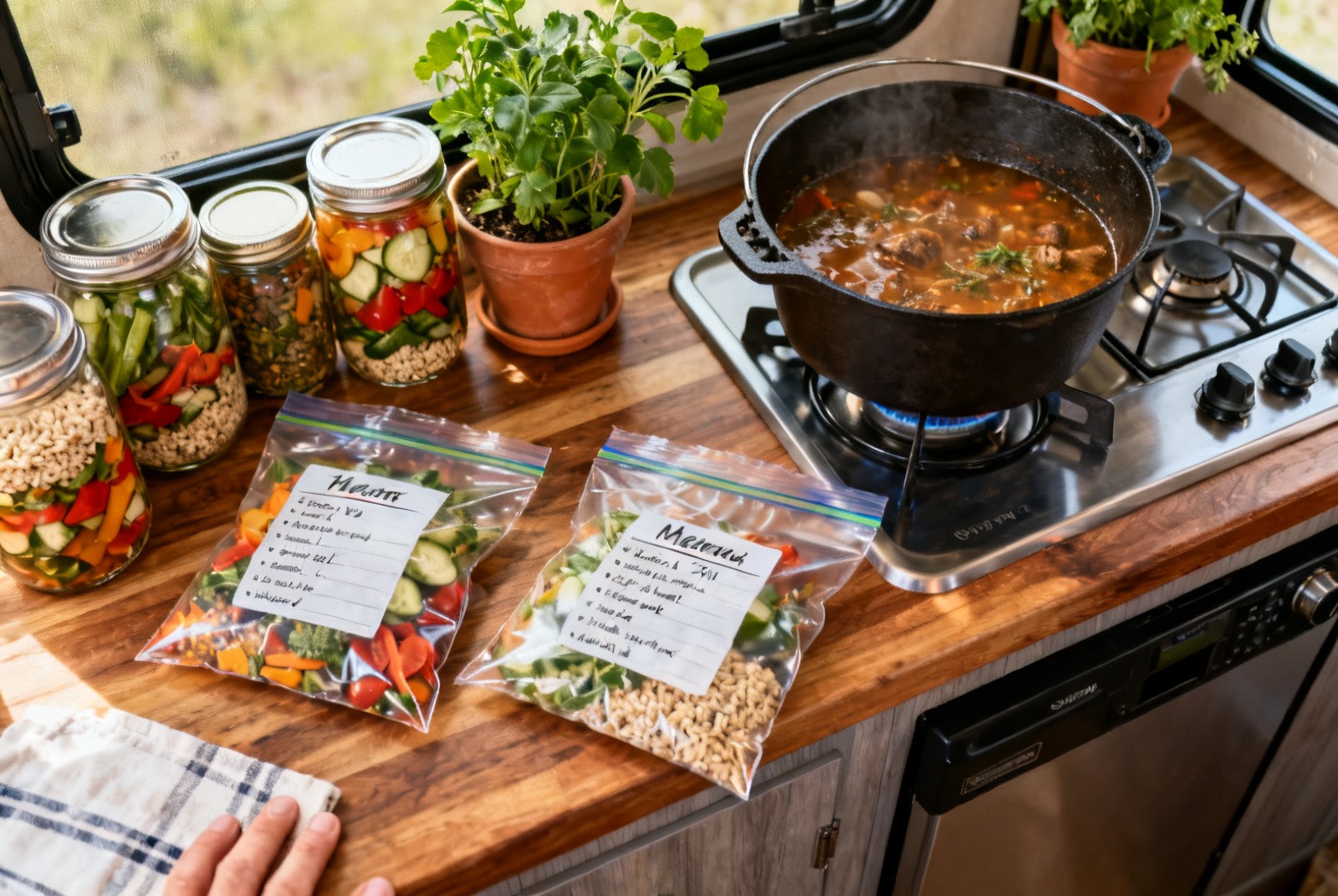 Cuisine saine en VR : 10 trucs des pros nomades — campingcaravaning.ca
