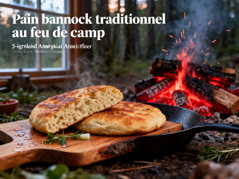 Pain bannock traditionnel au feu de camp — campingcaravaning.ca