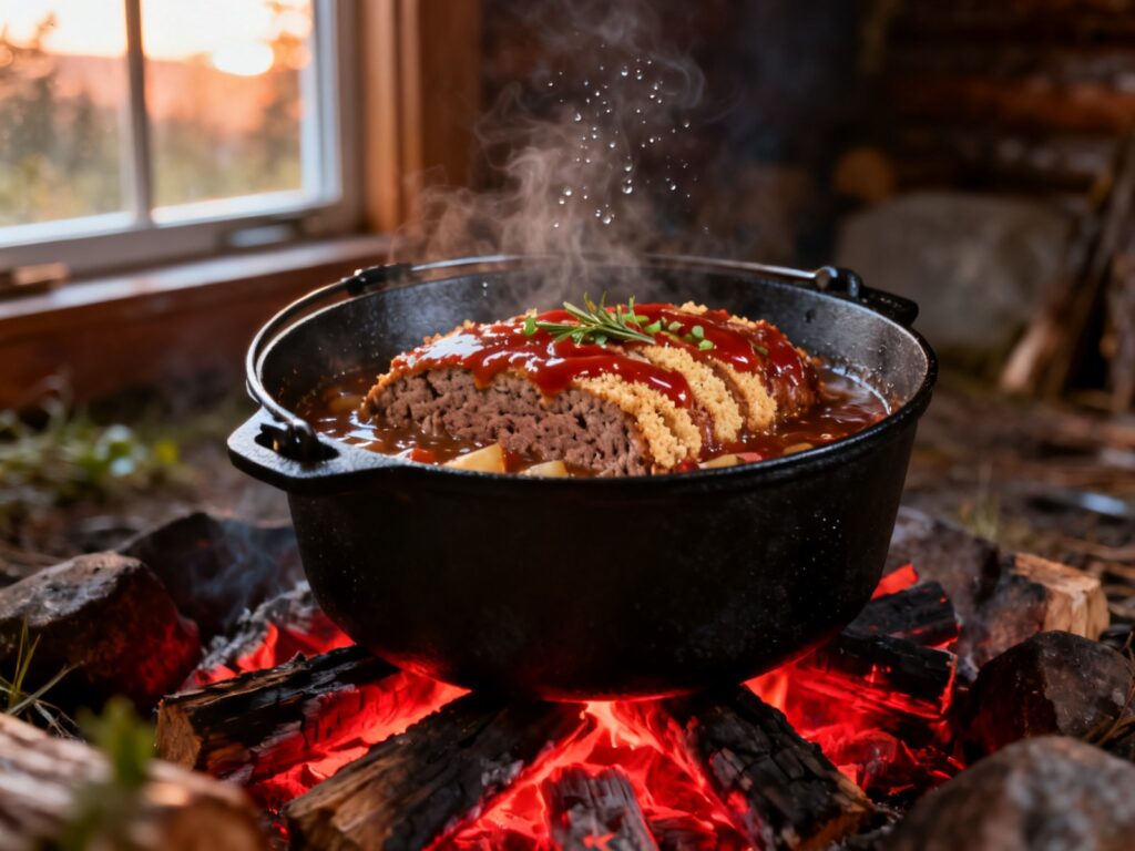 Pain de viande québécois au Dutch oven