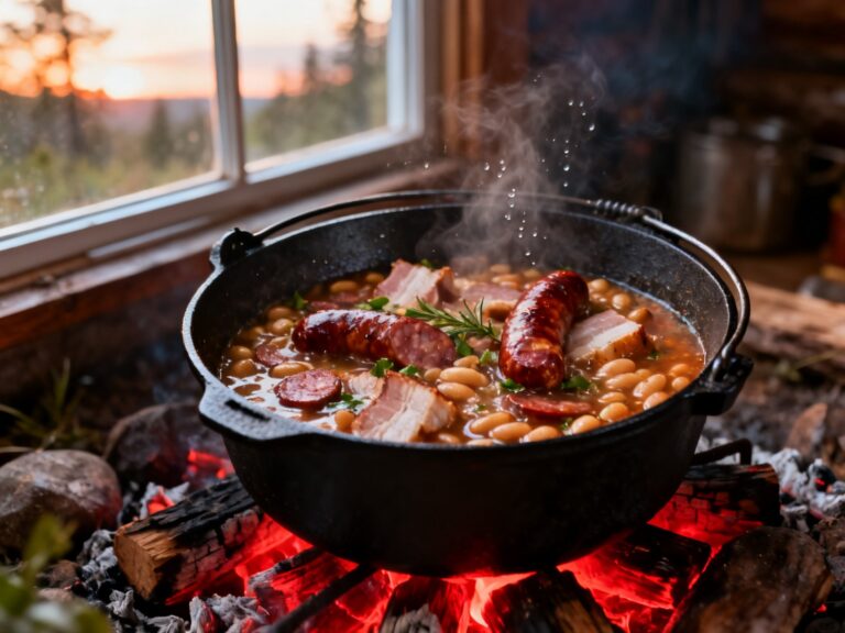 Cassoulet québécois plein air Dutch oven — campingcaravaning.ca