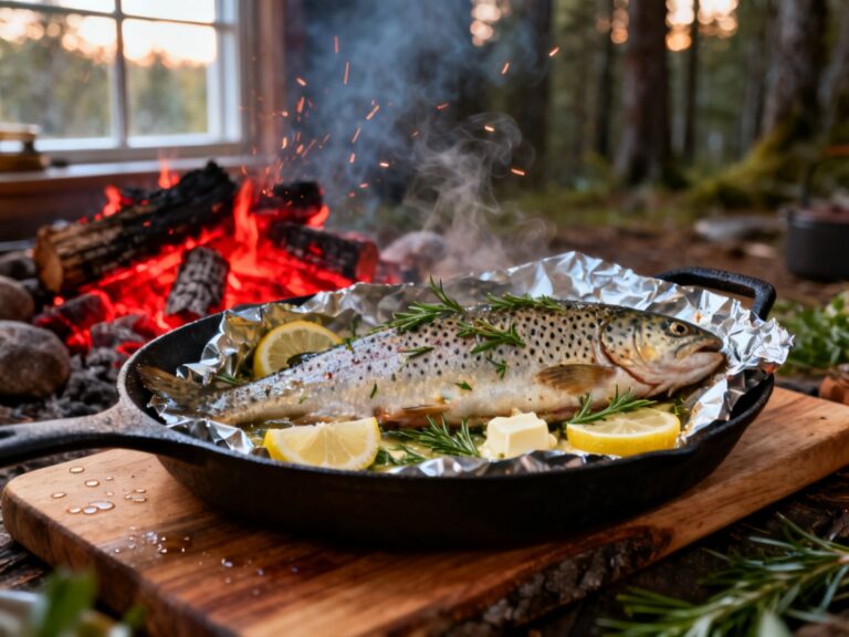 Truite mouchetée du Québec en papillote — campingcaravaning.ca