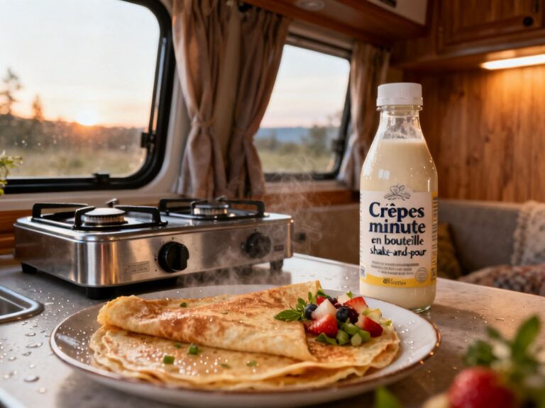 Crêpes minute en bouteille shake-and-pour — campingcaravaning.ca