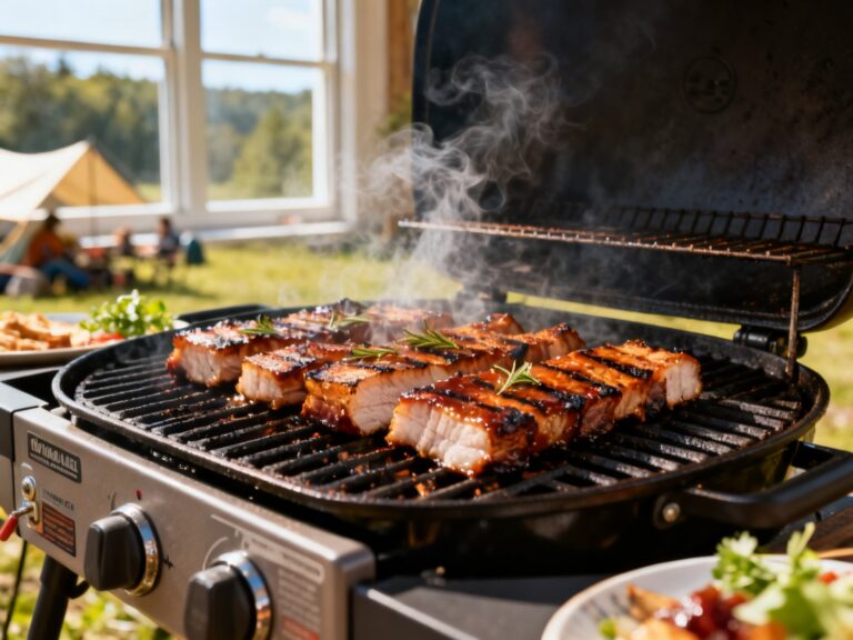 Côtes levées de porc à la bière noire et érable — campingcaravaning.ca