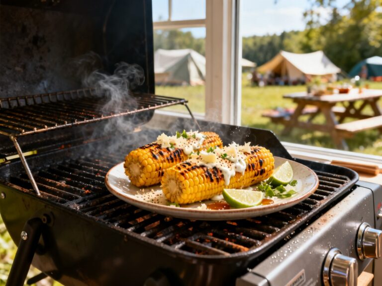 Maïs grillé crémeux style elote québécois — campingcaravaning.ca
