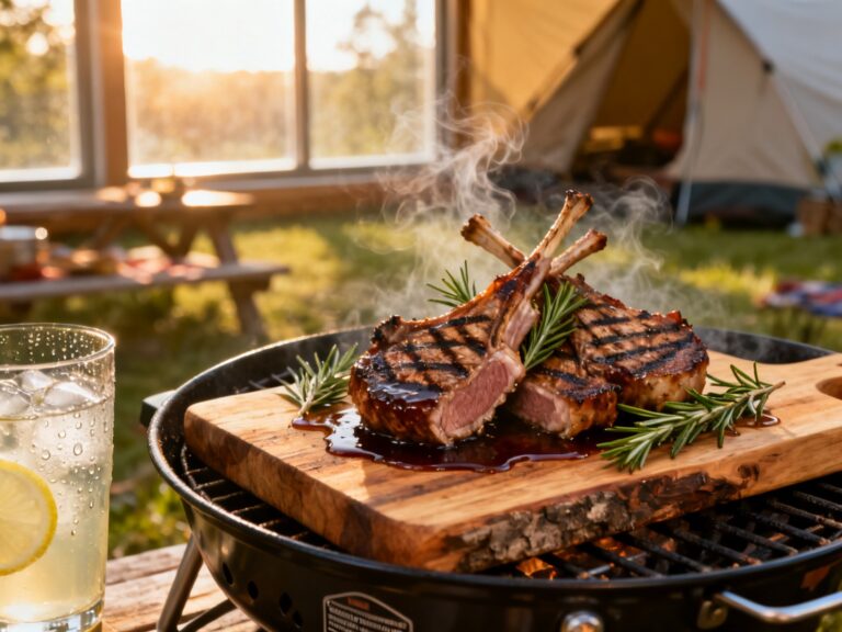 Côtelettes d’agneau marinées romarin et érable — campingcaravaning.ca