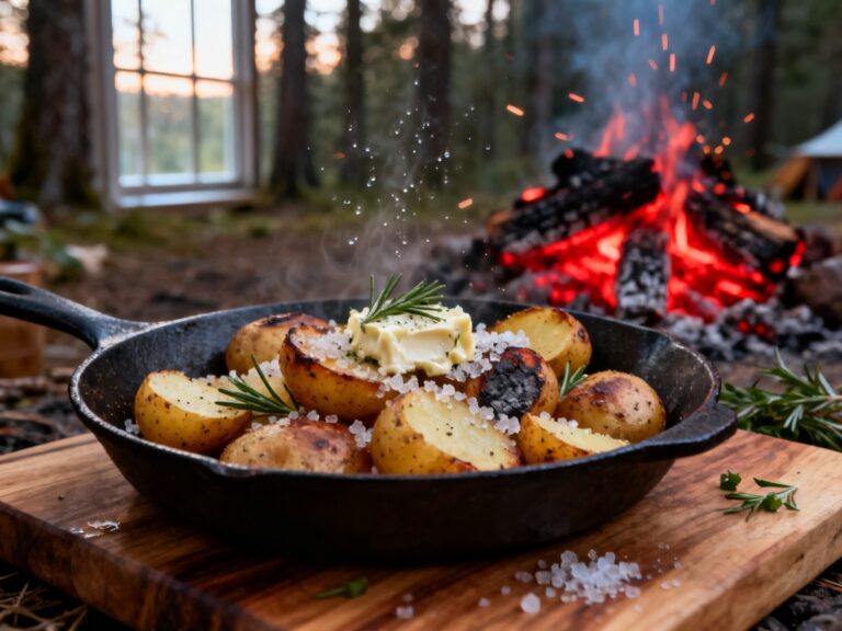 Pommes de terre en papillote ail-romarin — campingcaravaning.ca