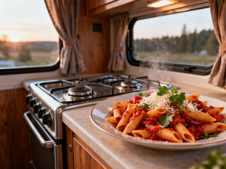 Penne arrabbiata épicé en VR — campingcaravaning.ca
