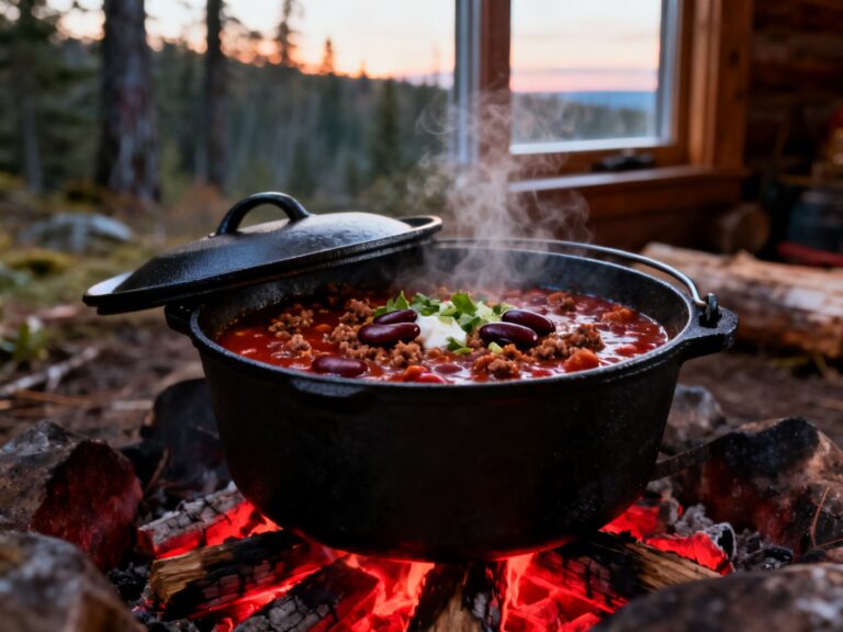 Chili épais au Dutch oven — campingcaravaning.ca