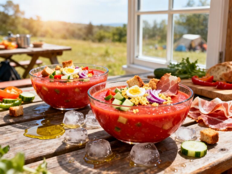 Gaspacho andalou tomate-concombre sans cuisson — recette campingcaravaning.ca