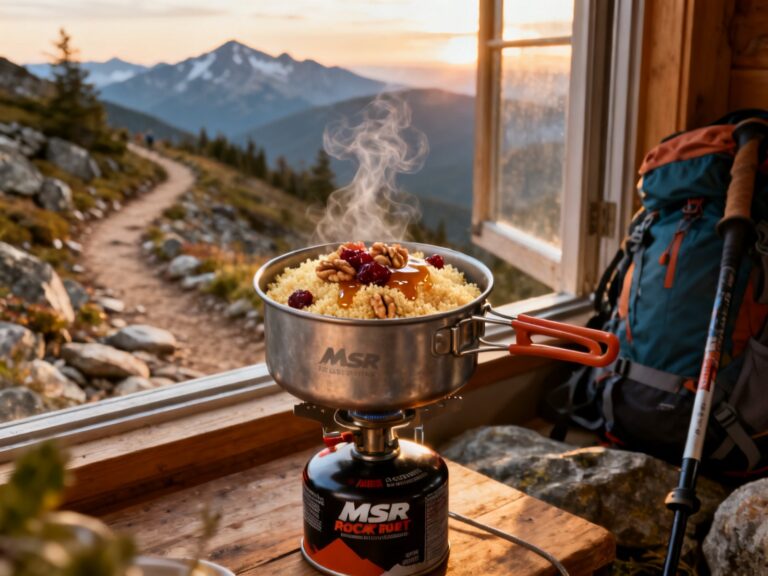 Couscous trek noix-canneberges-érable au PocketRocket — campingcaravaning.ca