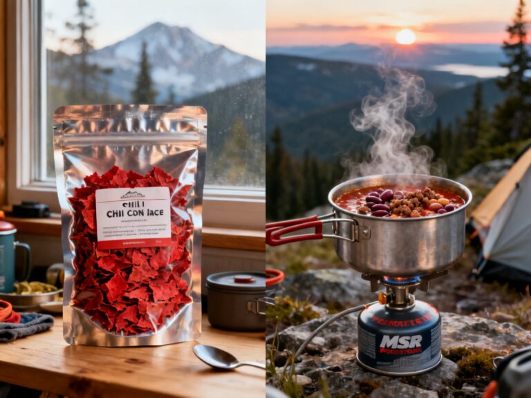 Chili con carne lyophilisé maison pour trek — campingcaravaning.ca
