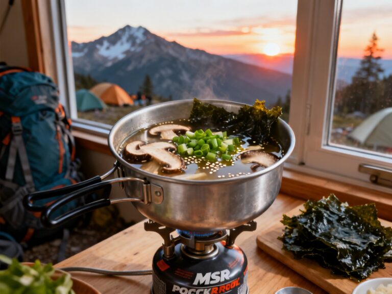 Soupe miso-shiitake — incontournable des longues distances trek — campingcaravaning.ca