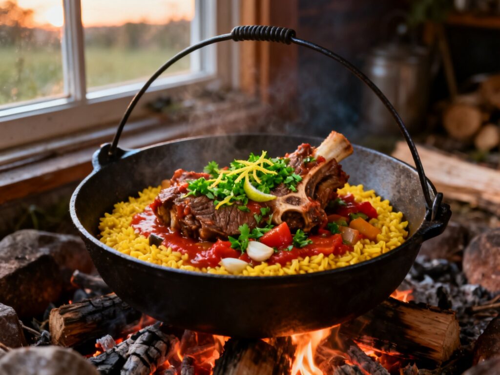 Osso buco de veau à la milanaise au Dutch oven