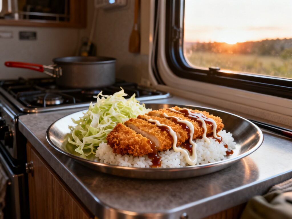 Poulet katsu japonais en VR