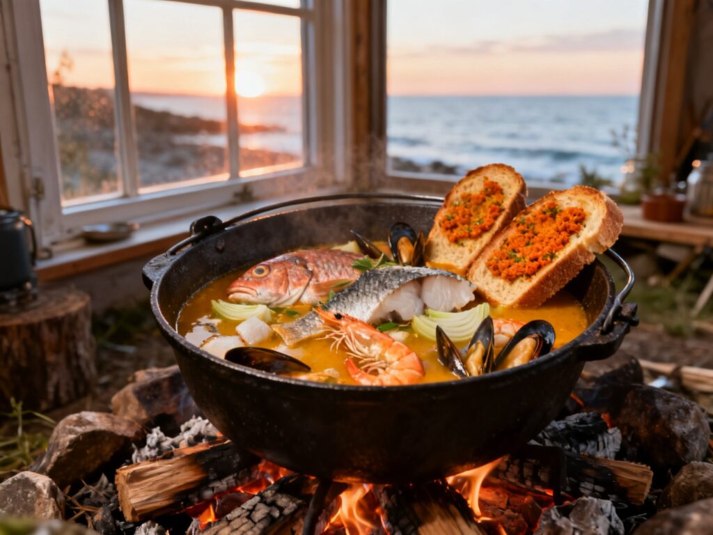 Bouillabaisse marseillaise au Dutch oven