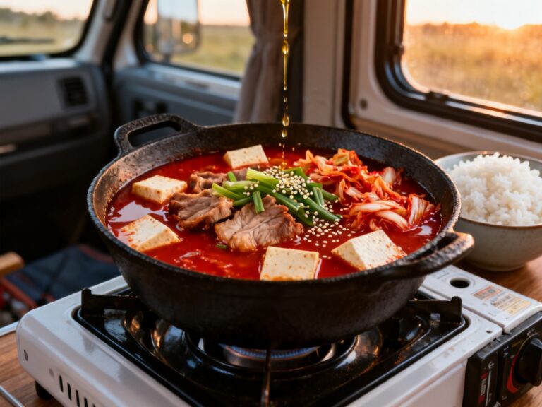 Kimchi-jjigae coréen au réchaud — TOP soupe coréenne d'experts depuis 2001 — campingcaravaning.ca