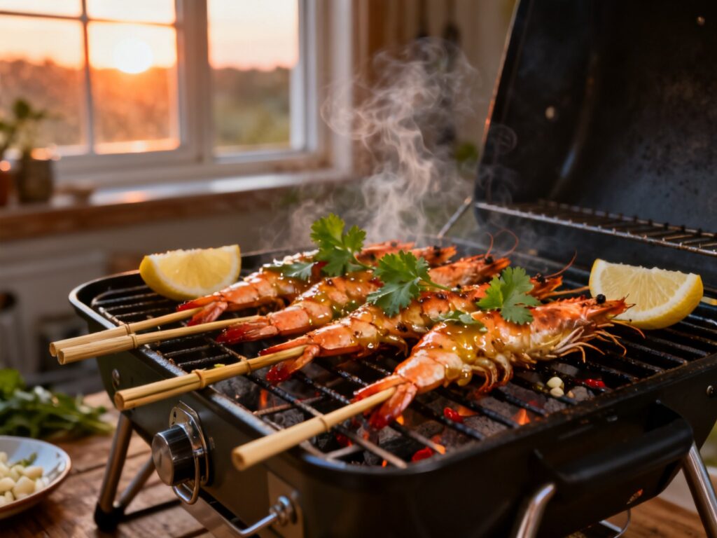 Crevettes piri-piri à la portugaise au BBQ
