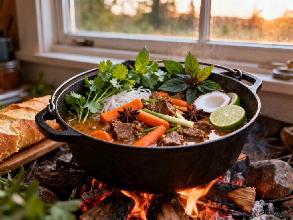 Bo kho — bœuf vietnamien mijoté au Dutch oven