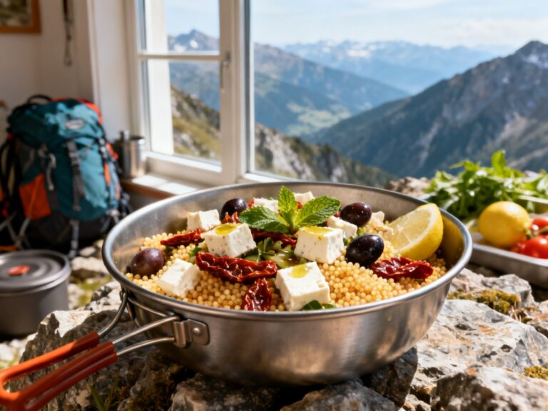 Salade couscous froide-feta trek — recette d'EXPERTS depuis 2001 — campingcaravaning.ca