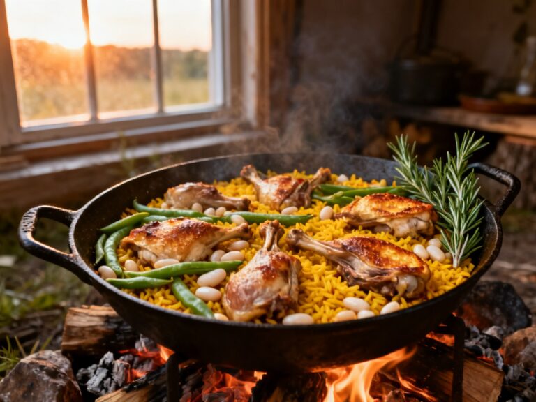 Paella valencienne au Dutch oven — TOP recette espagnole d'experts depuis 2001 — campingcaravaning.ca