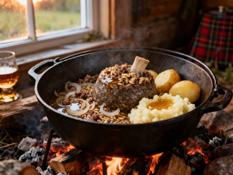 Haggis écossais au Dutch oven — recette d'EXPERTS depuis 2001 — campingcaravaning.ca