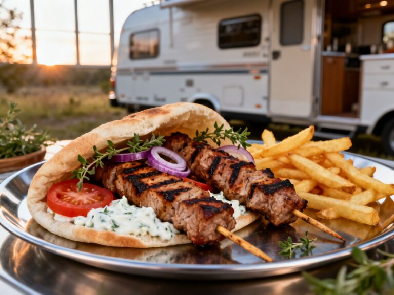 Souvlaki grec en VR — INCONTOURNABLE recette d'experts depuis 2001 — campingcaravaning.ca