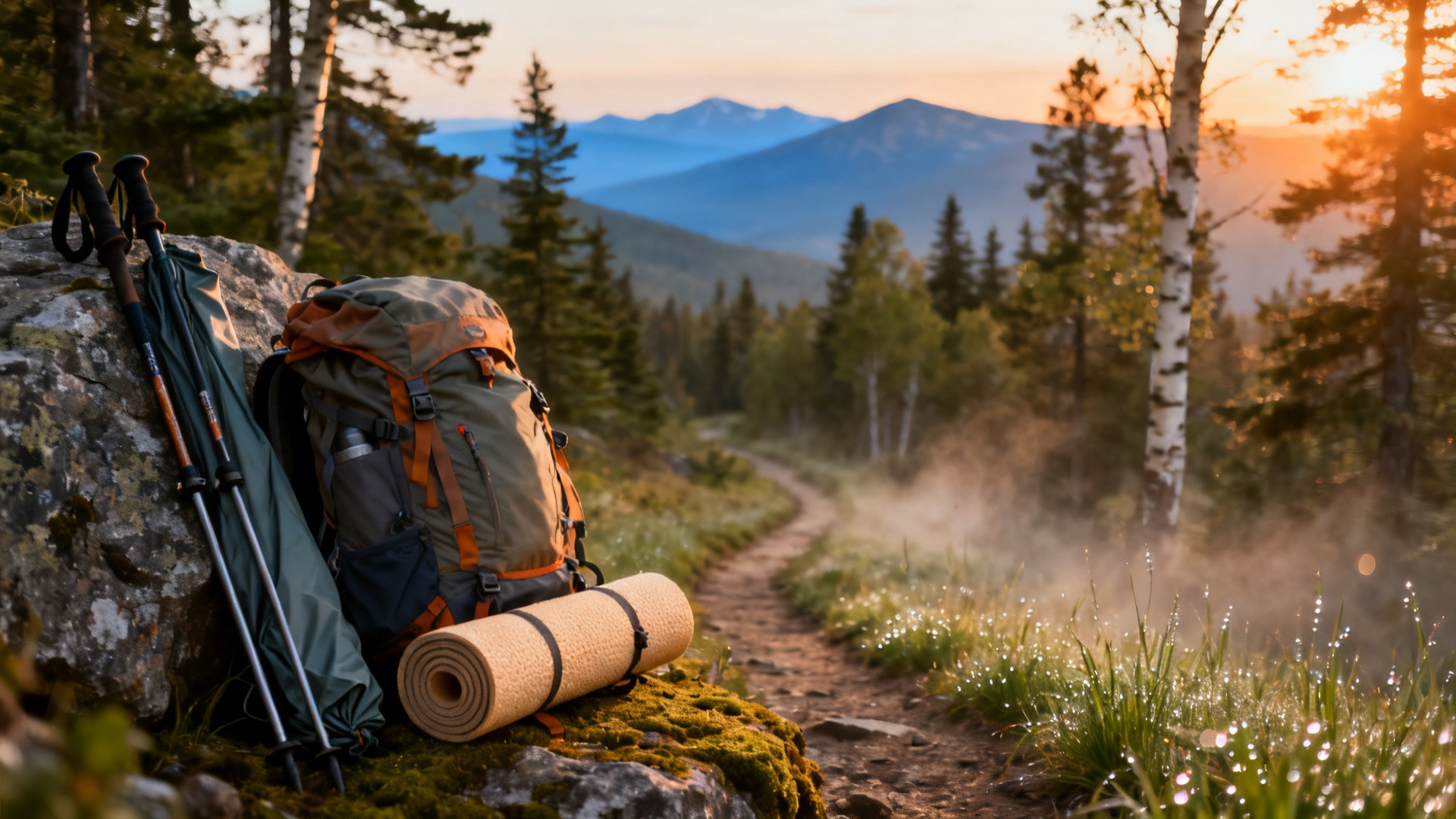Sac à dos ultraléger et tarp pour un trek de 3 jours en autonomie au Québec