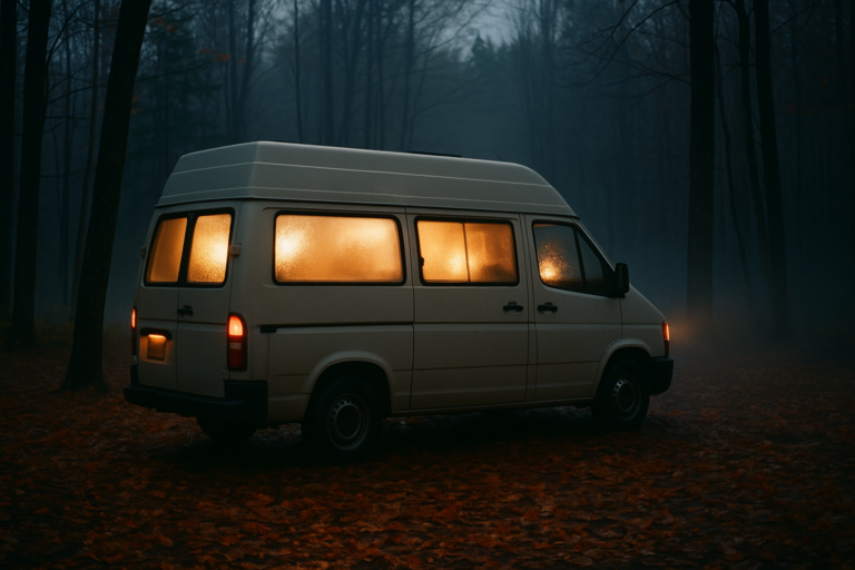 Vanlife en automne au Québec : isoler et chauffer ton van
